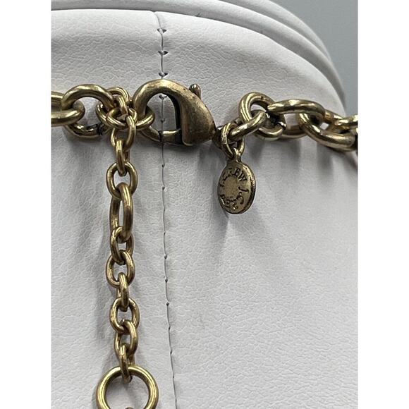 J. Crew Art Deco Rhinestone Clear, AB and Opal Colored Statement Necklace - Picture 11 of 16